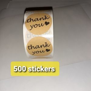 500 Thank You stickers. New never used.